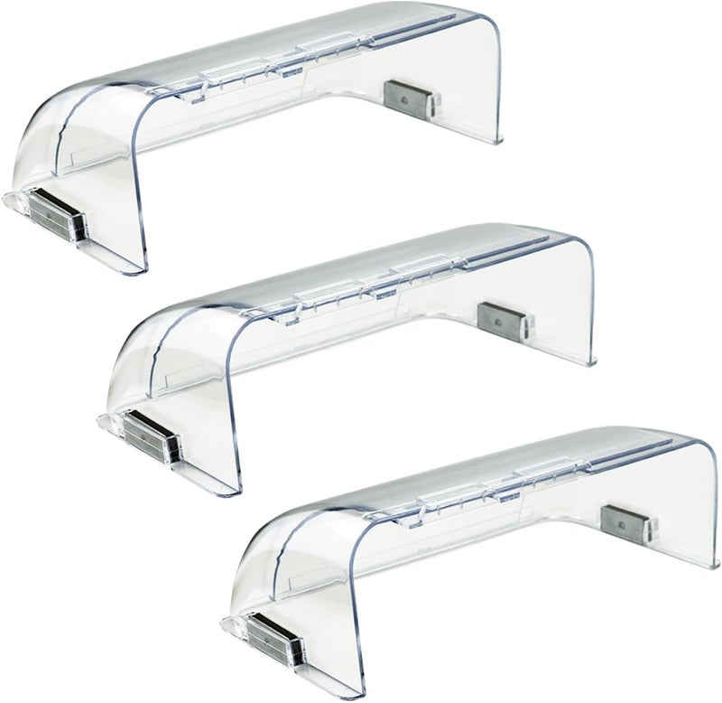 Binazon Heating & Air Vent Deflector for Vents, Sidewall, Ceiling, Floor Registers - Adjust Between 9"-14", Magnetic Vent Covers for Air Conditioning, Heat, AC, Floor, Under Furniture (3 Pack Clear) - Image 1